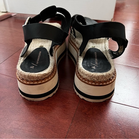 Anthropologie Black Platform Fisherman Sandals - Picture 4 of 6